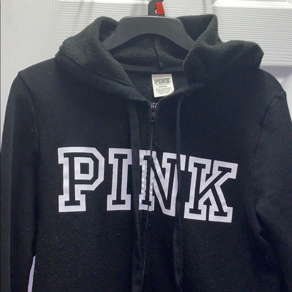 Pink black jacket